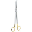 MILTEX Z-Type Hysterectomy/Parametrium Scissors, 9" (22.9cm) Slight Curve, Carb-N-Sert Blades. MPN: 30-2101TC