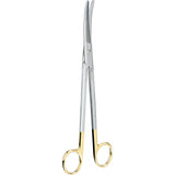 MILTEX Z-Type Hysterectomy/Parametrium Scissors, 9" (22.9cm) Slight Curve, Carb-N-Sert Blades. MPN: 30-2101TC