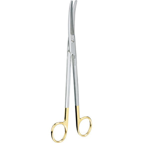 MILTEX Z-Type Hysterectomy/Parametrium Scissors, 9" (22.9cm) Slight Curve, Carb-N-Sert Blades. MPN: 30-2101TC