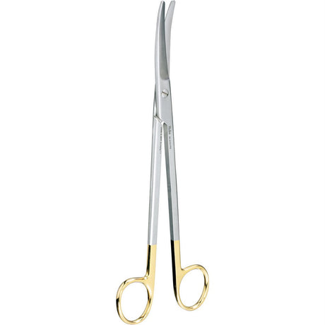 MILTEX Z-Type Hysterectomy/Parametrium Scissors, 9" (22.9cm) Slight Curve, Carb-N-Sert Blades. MPN: 30-2101TC