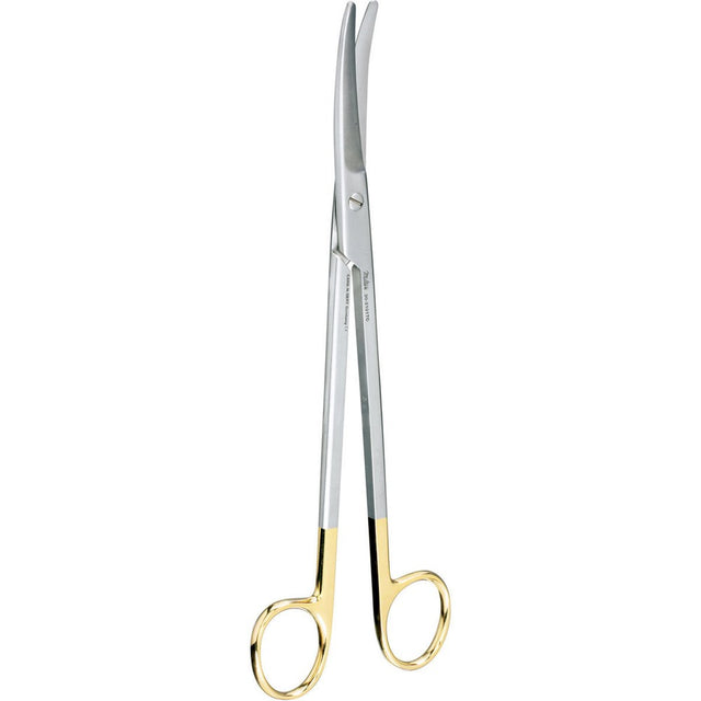 MILTEX Z-Type Hysterectomy/Parametrium Scissors, 9" (22.9cm) Slight Curve, Carb-N-Sert Blades. MPN: 30-2101TC