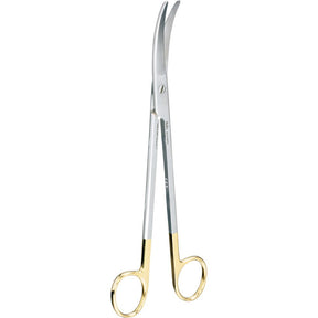 MILTEX Z-Type Hysterectomy/Parametrium Scissors, 9" (22.9cm) Curved, Carb-N-Sert Blades. MPN: 30-2102TC