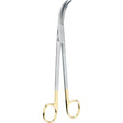 MILTEX Z-Type Hysterectomy/Parametrium Scissors, 9" (22.9cm) Full Curve, Carb-N-Sert Blades. MPN: 30-2103TC