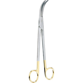 MILTEX Z-Type Hysterectomy/Parametrium Scissors, 9" (22.9cm) Full Curve, Carb-N-Sert Blades. MPN: 30-2103TC