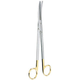 MILTEX Z-Type Hysterectomy/Parametrium Scissors, 12" (30.5cm) Slight Curve, Carb-N-Sert Blades. MPN: 30-2109TC