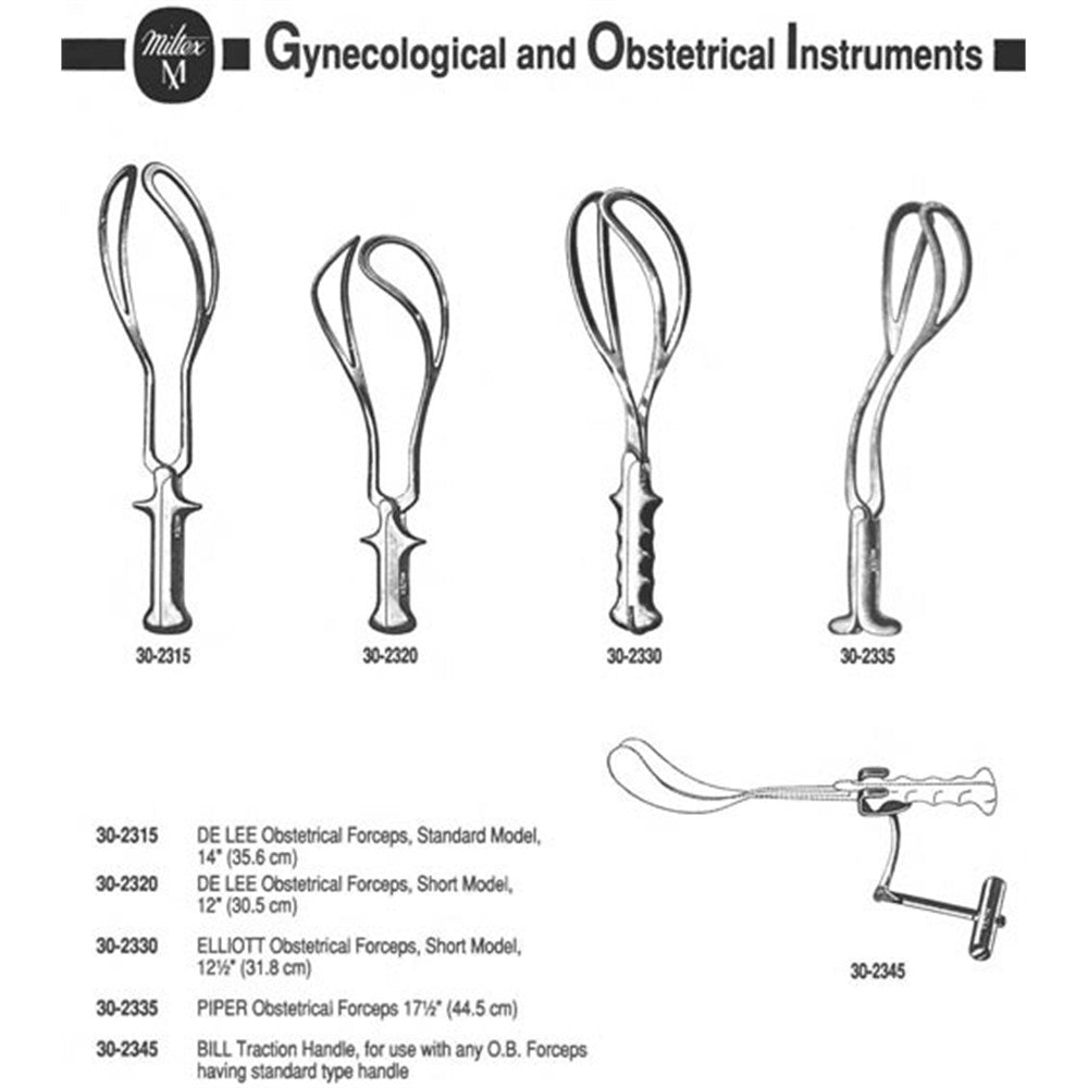 MILTEX PIPER Obstetrical Forceps, 18" (460mm). MPN: 30-2335 - Image 2