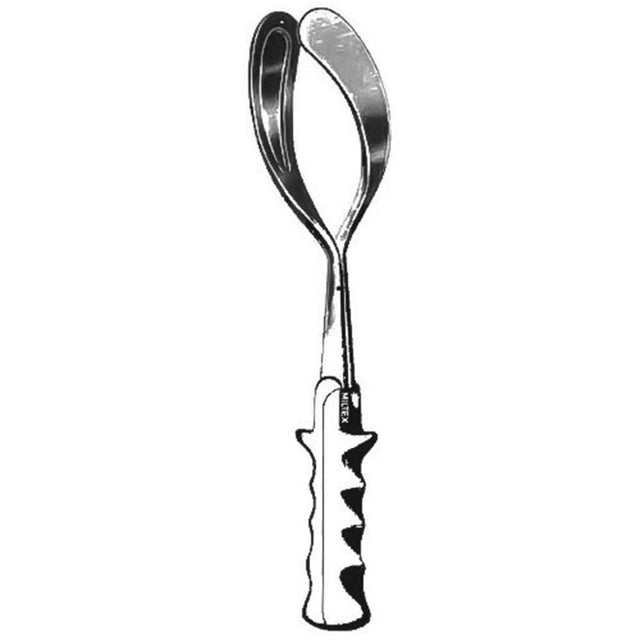 MILTEX McLEAN-LUIKART Obstetrical Forceps, 15-3/4" (400mm), Solid Blades, long shank. MPN: 30-2410