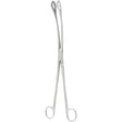 MILTEX KELLY Sponge or Placenta Forceps, 12-1/2" (31.8 cm), serrated ring jaws, slightly curved. MPN: 30-2505