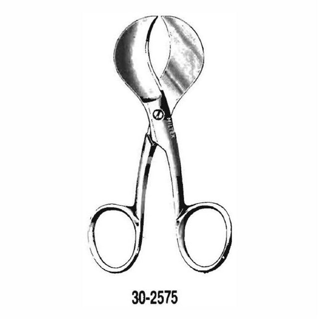 MILTEX Umbilical Scissors, 4-1/8" (10.5 cm), American pattern. MPN: 30-2575