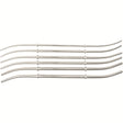MILTEX HANK Uterine Dilators, 10-1/2" (265mm), Double-Ended, Set of 6: 11-12 Fr. (3.6-4mm) to 21-22 Fr. (7-7.3mm), Canvas Roll. MPN: 30-500