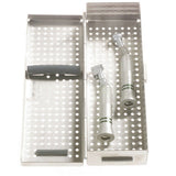 MILTEX Handpiece/Accessory Cassette, 8 x 2 3/16 x 1 7/16 (inches), 204 x 71 x 37 (mm). MPN: 3-080205