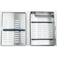 MILTEX Thompson 9 Cassette, Single Rack, 8 x 6 x 1 3/16 (inches), 204 x 154 x 30 (mm). MPN: 3-085109