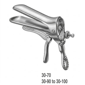 MILTEX CUSCO Vaginal Speculum, small, side screw, 1 1/4" (3.2 cm) X 3 1/2" (8.9 cm). MPN: 30-90