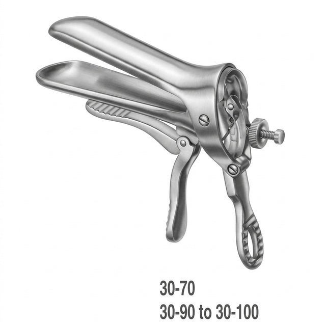 MILTEX CUSCO Vaginal Speculum, small, side screw, 1 1/4" (3.2 cm) X 3 1/2" (8.9 cm). MPN: 30-90