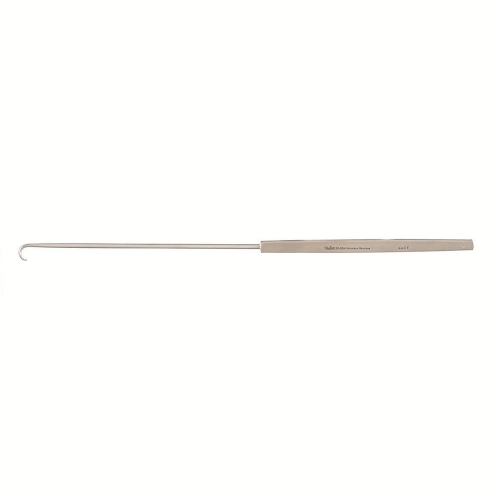 MILTEX EMMETT Uterine Tenaculum Hook, 9" (22.9 cm), style 4, half-curved, large. MPN: 30-954