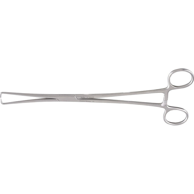 MILTEX Braun Tenaculum Forceps, 10" Straight/ Squared Jaw, Non-Overlapping Atraumatic Tips. MPN: 30-965ATR