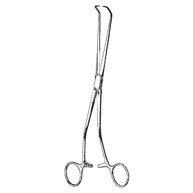 MILTEX KAHN Tenaculum Forceps, 9-1/2" (24.1 cm), angled jaws & bent shank. MPN: 30-970