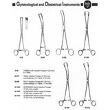 MILTEX TEALE Vulsellum Forceps, 10" (25.4 cm), curved sideways, 3 X 4 teeth, 5 mm wide. MPN: 30-997 - Image 2