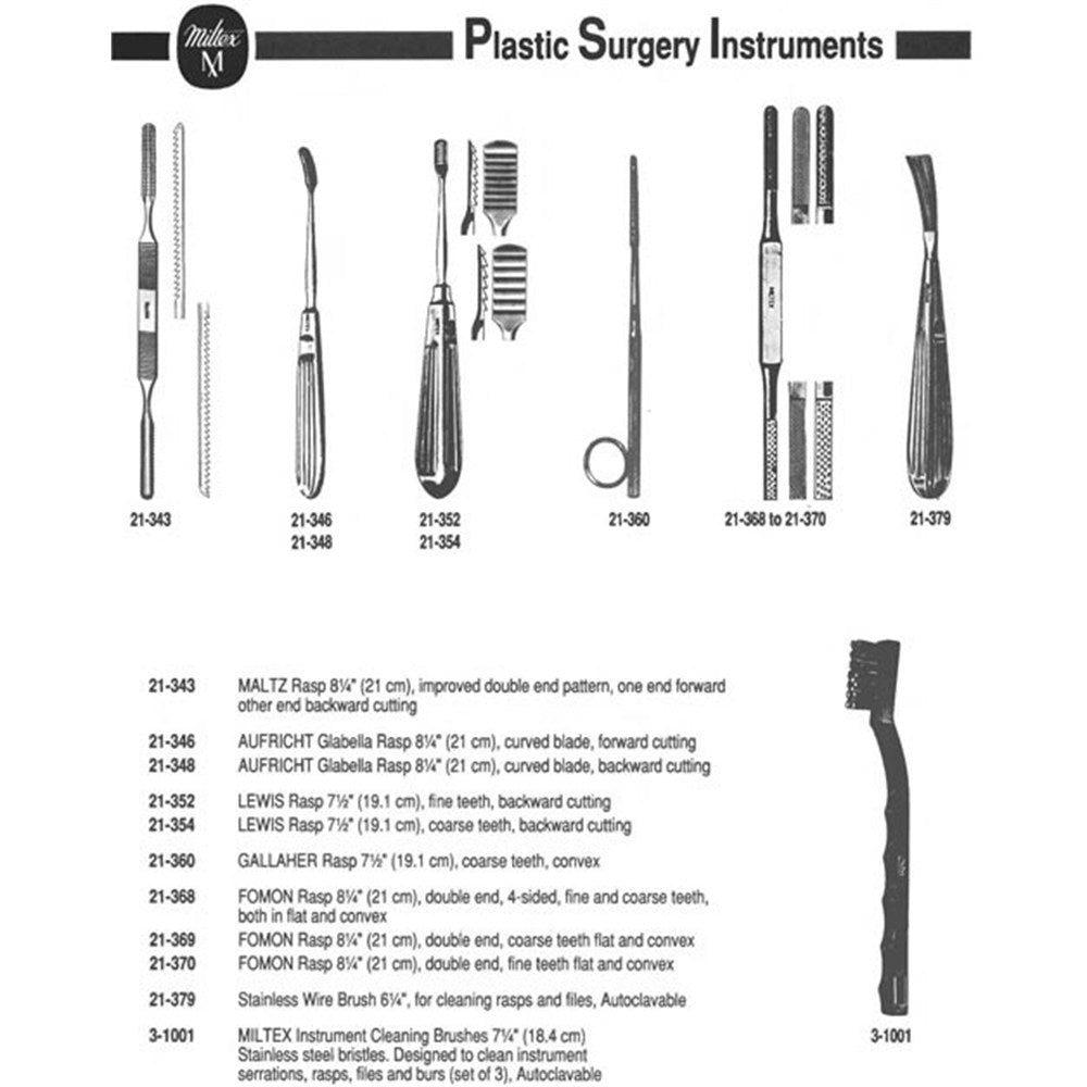 MILTEX Instrument Cleaning Brushes 7-1/4" (184mm), Package of 3, Stainless Steel Bristles. MPN: 3-1001 - Image 3