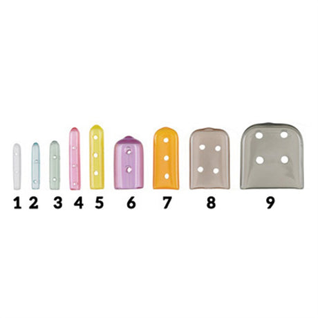 MILTEX Tip-It Instrument Protectors, Tinted, Vented, Size 3, Green, 50/Pack. MPN: 3-2503T