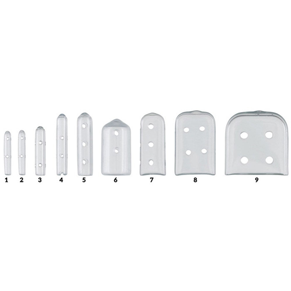 MILTEX Tip-It Instrument Protectors, Clear, Vented, Size 4, 50/Pack. MPN: 3-2504C