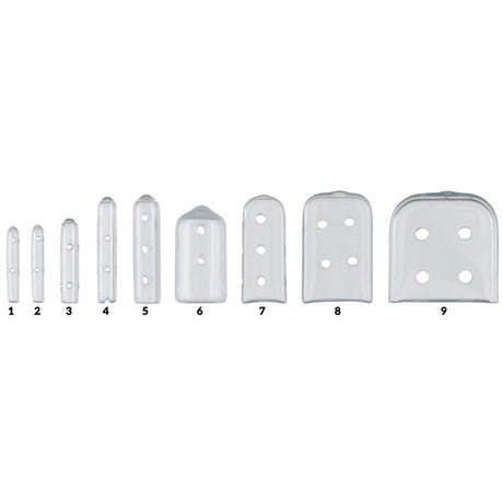 MILTEX Tip-It Instrument Protectors, Clear, Vented, Size 6, 50/Pack. MPN: 3-2506C