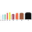 MILTEX Tip-It Instrument Protectors, Solid, Non- Vented, Size 8, Brown, 50/Pack. MPN: 3-2508