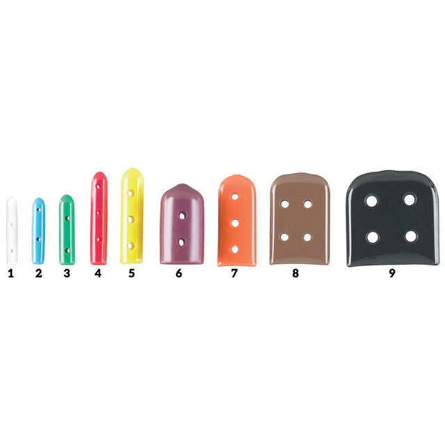 MILTEX Tip-It Instrument Protectors, Solid, Vented, Size 8, Brown, 50/Pack. MPN: 3-2508V