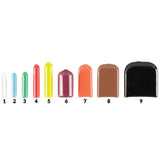 MILTEX Tip-It Instrument Protectors, Solid, Non- Vented, Size 9, Black, 50/Pack. MPN: 3-2509