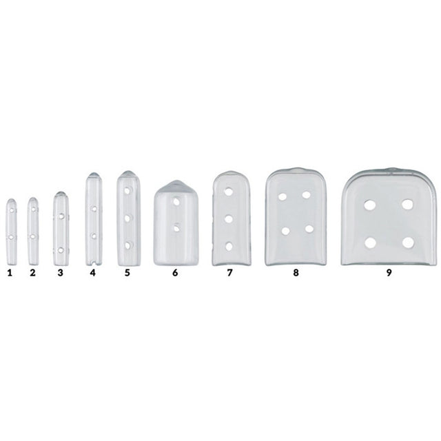 MILTEX Tip-It Instrument Protectors, Assorted Sizes, Clear, Vented, 50/Pack. MPN: 3-2510C