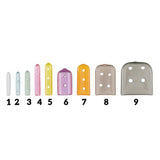 MILTEX Tip-It Instrument Protectors, Assorted Sizes, Tinted, Vented, Black, 50/Pack. MPN: 3-2510T