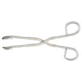 MILTEX Utility-Sterilizer Forceps, 10-3/4" (275mm), Curved, Serrated Jaws, Ring Handles. MPN: 3-26