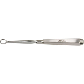 MILTEX PIFFARD DERMAL Curette, 6-1/2" (164mm), oval, size 4: 10.5mm x 11.1mm (8.1mm inside diameter). MPN: 33-11