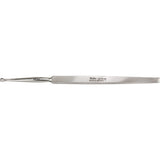 MILTEX PIFFARD DERMAL Curette, 5-5/8" (142mm), oval, size 00: 1.5mm x 2.4mm, narrow handle. MPN: 33-16-00