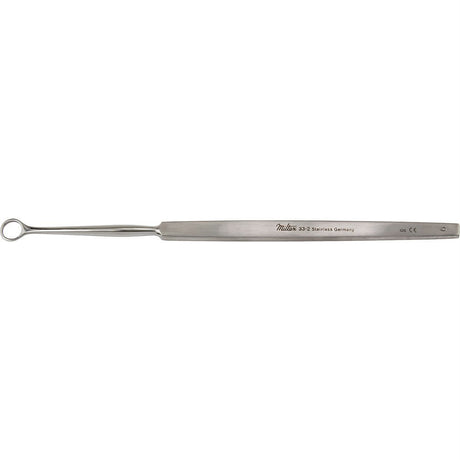 MILTEX FOX DERMAL Curette, 5-5/8" (142.5mm), round, 6 mm diameter. MPN: 33-2