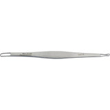 MILTEX SCHAMBERG Comedone extractor, 3-3/4" (96.5mm), double-ended, extra fine loops, with crimped small loop. MPN: 33-202