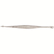 MILTEX SAALFELD Comedone Extractor, 4-1/4" (108mm), Double-Ended, Spoon End 4.6mm wide, Acne Lancet End 2.7mm wide. MPN: 33-206