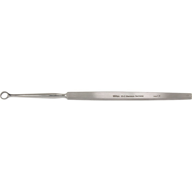 MILTEX FOX DERMAL Curette, 5-5/8" (142.5mm), round, 5 mm diameter. MPN: 33-3