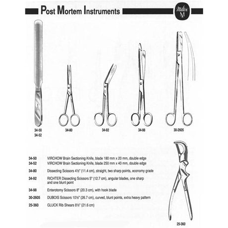 MILTEX Enterotomy Scissors, 8" (20.3 cm), with hook blade. MPN: 34-98 - Image 3