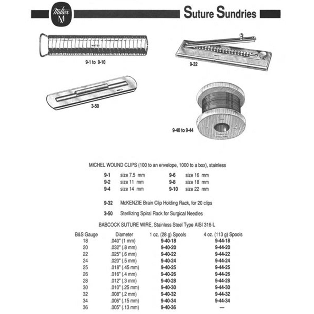 MILTEX Sterilizer Spiral Rack for Surgical Needles. MPN: 3-50 - Image 3