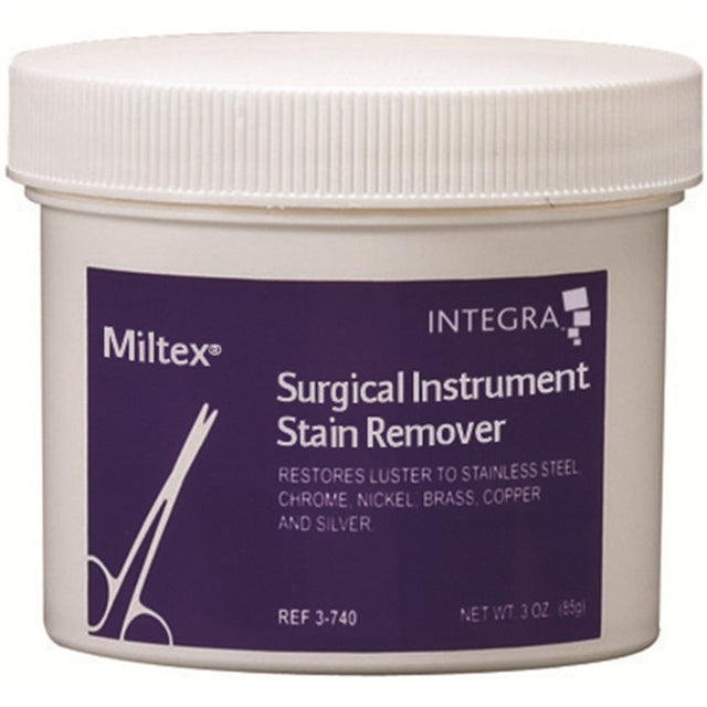 MILTEX Surgical Instrument Stain Remover, 3oz. (85 G) plastic jars. (case of 12). MPN: 3-740