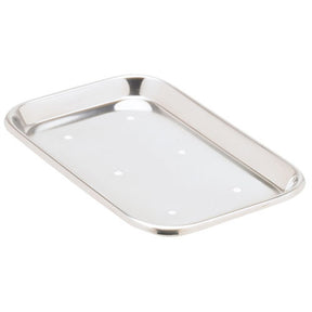 MILTEX Mayo Tray, Size 10, Perforated, 10" x 6-1/2" x 23/32". MPN: 3-921