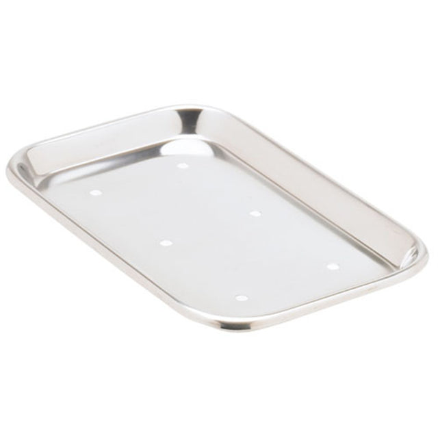 MILTEX Mayo Tray, Size 10, Perforated, 10" x 6-1/2" x 23/32". MPN: 3-921
