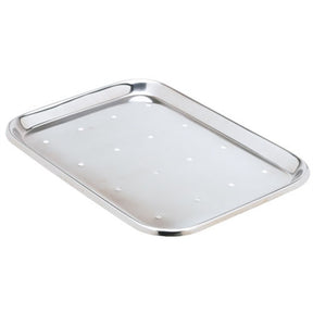 MILTEX Mayo Tray, Size 13, Perforated, 14" x 10" x 5/8". MPN: 3-922