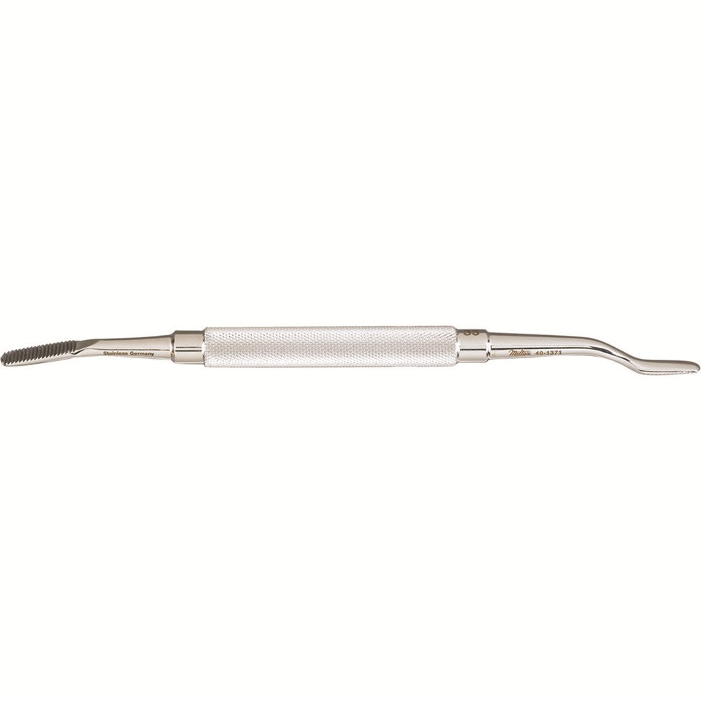 MILTEX Bone File, Reverse Cutting, Double-Ended, No. 33 pattern, standard serrations, Length= 7" (178 mm). MPN: 40-1371