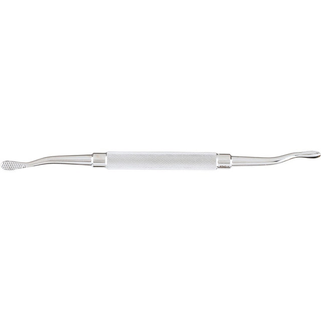 MILTEX HOWARD Bone File, 7-1/4" (182mm), no. 12CA, double-ended, 6.8mm wide and 5.3mm wide, cross serrations. MPN: 40-1385