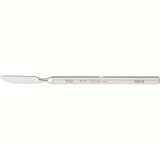 MILTEX Knife, 4-7/8" (123mm), curved edge 1-1/8" (29mm), straight back. MPN: 40-19
