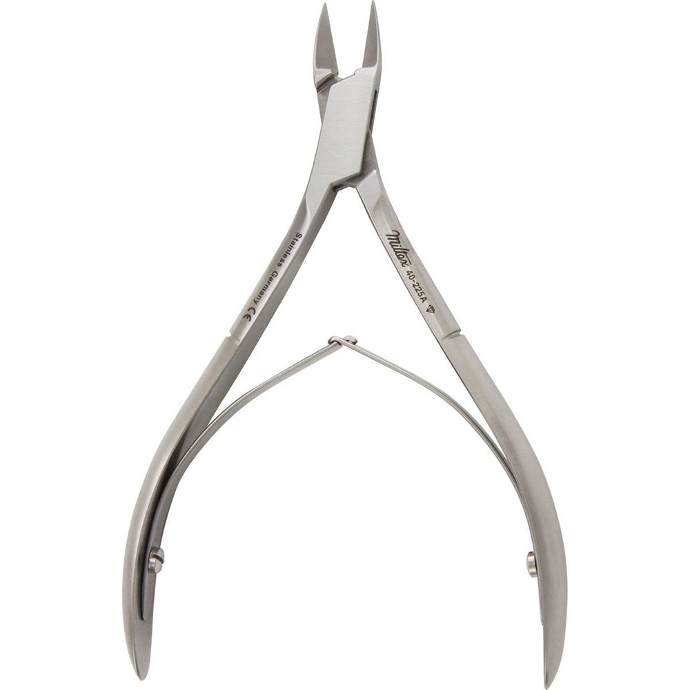 MILTEX Nail Nipper, 4-1/2" (113.5mm), Delicate Straight Jaws, Double Spring, Stainless Steel. MPN: 40-225A