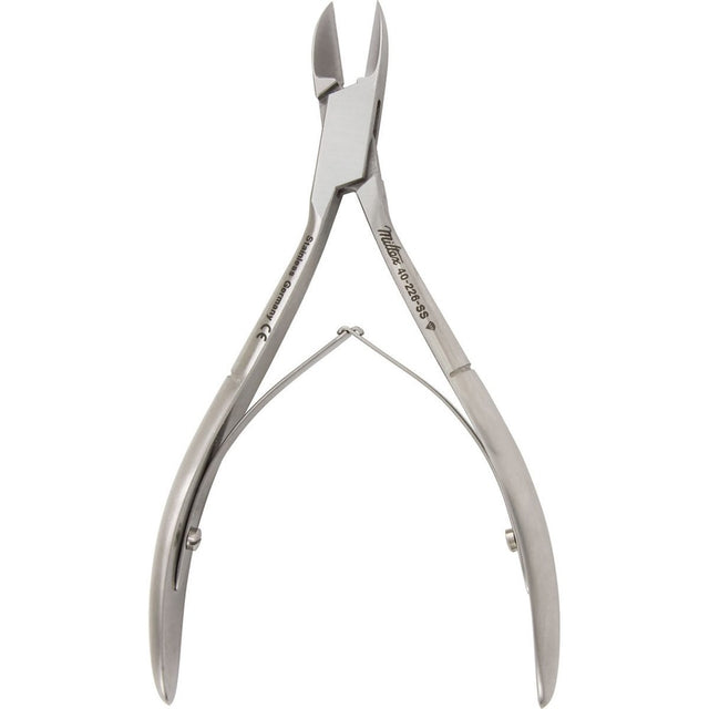 MILTEX Nail Nipper, 5" (128mm), Straight Jaws, Double Spring, Stainless Steel. MPN: 40-226-SS