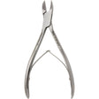 MILTEX Nail Nipper, 6-1/4" (158mm), Heavy Straight Jaws, Double Spring, Stainless Steel. MPN: 40-227-SS